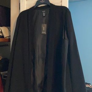 Black cape blazer
